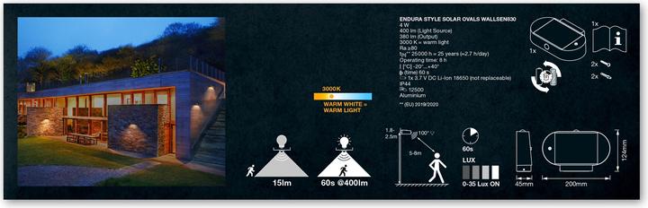 Actual product image Ledvance Endura Style Solar (400 lm, IP44)