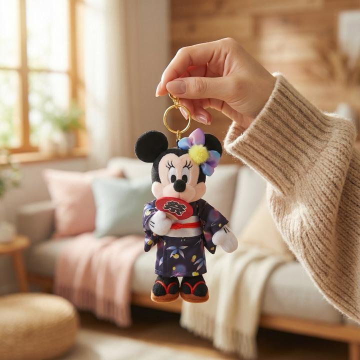 Actual product image Disney Store - Minnie plush key ring - Accessory