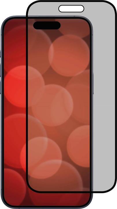 Produktbild Displex Real Glass, Privacy Full Cover Panzerglas (1 Stück, Apple iPhone 15 Pro, Apple iPhone 15)