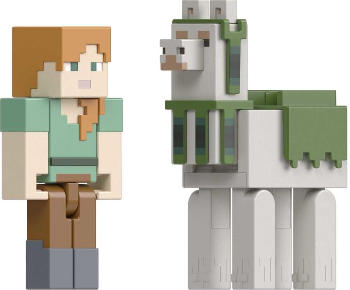 Actual product image Mattel Minecraft - Alex and Llama 2 pack. (GTT53)