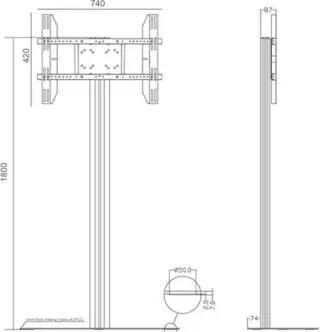 Produktbild Multibrackets M Display Stand 180 (Universal, 63", 50 kg)