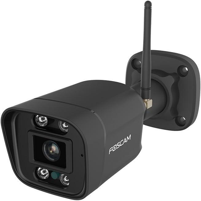 Image du produit Foscam Outdoor WiFi Camera with Spots and Siren V8P Black (2560 x 1440 Pixels)