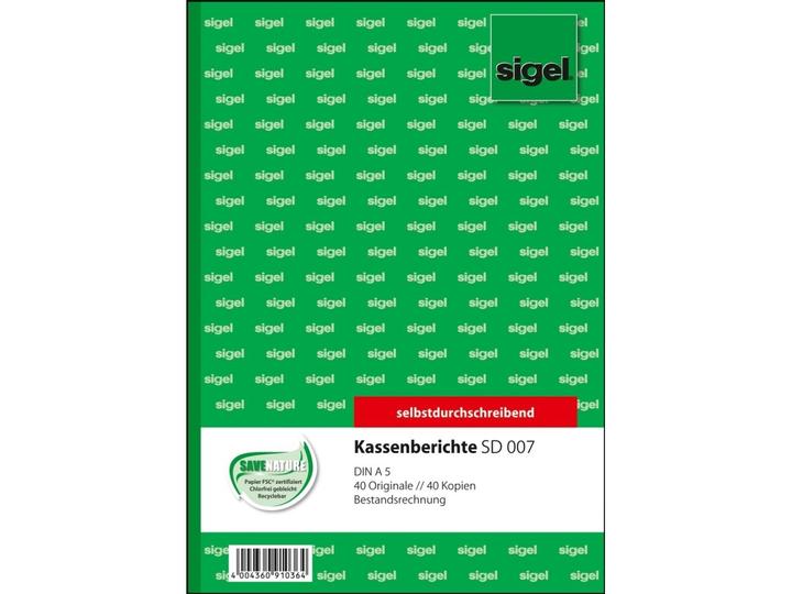 Produktbild Sigel SD007 Geschäftsformular (80 x)
