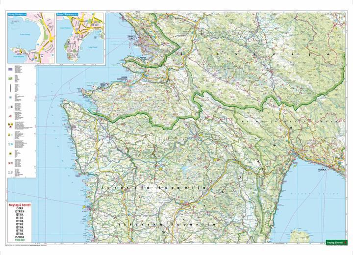Produktbild Istrien, Strassen- und Freizeitkarte 1:100.000, freytag & berndt
