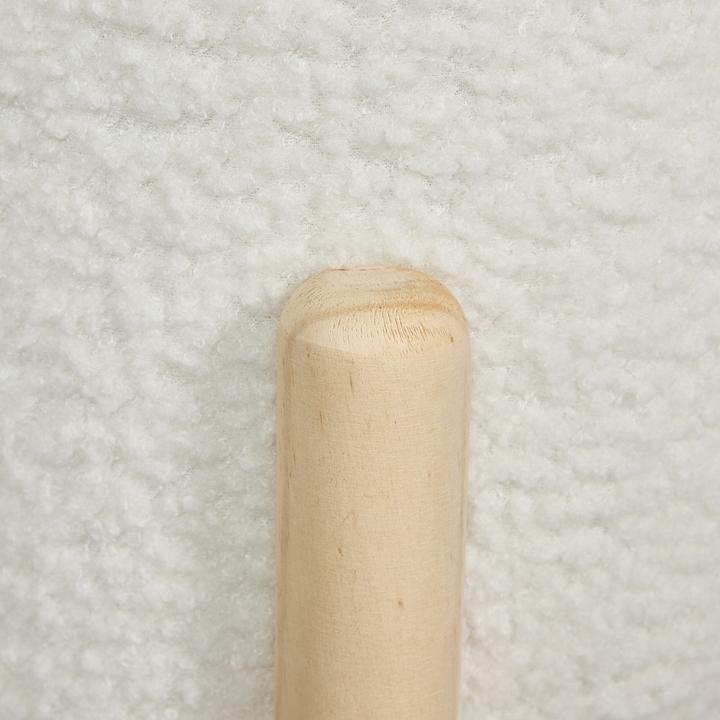 Actual product image Relaxdays Sitzhocker mit Teddyfell