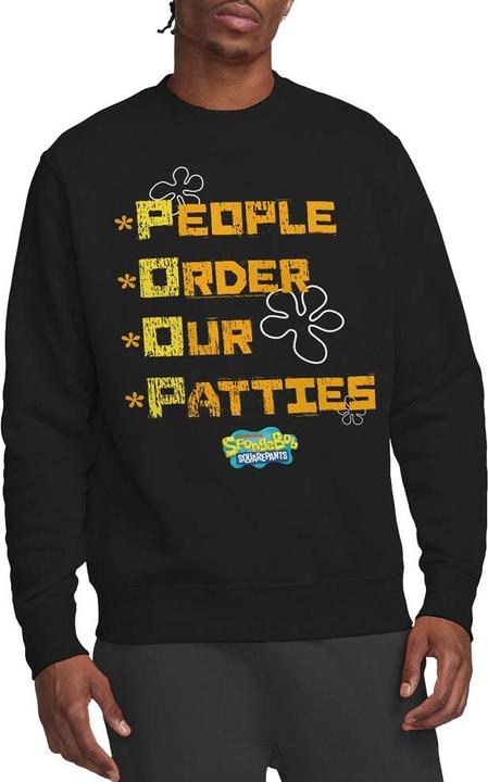 Immagine prodotto Spongebob Squarepants People Order Our Patties Felpa Adulto Unisex (S)
