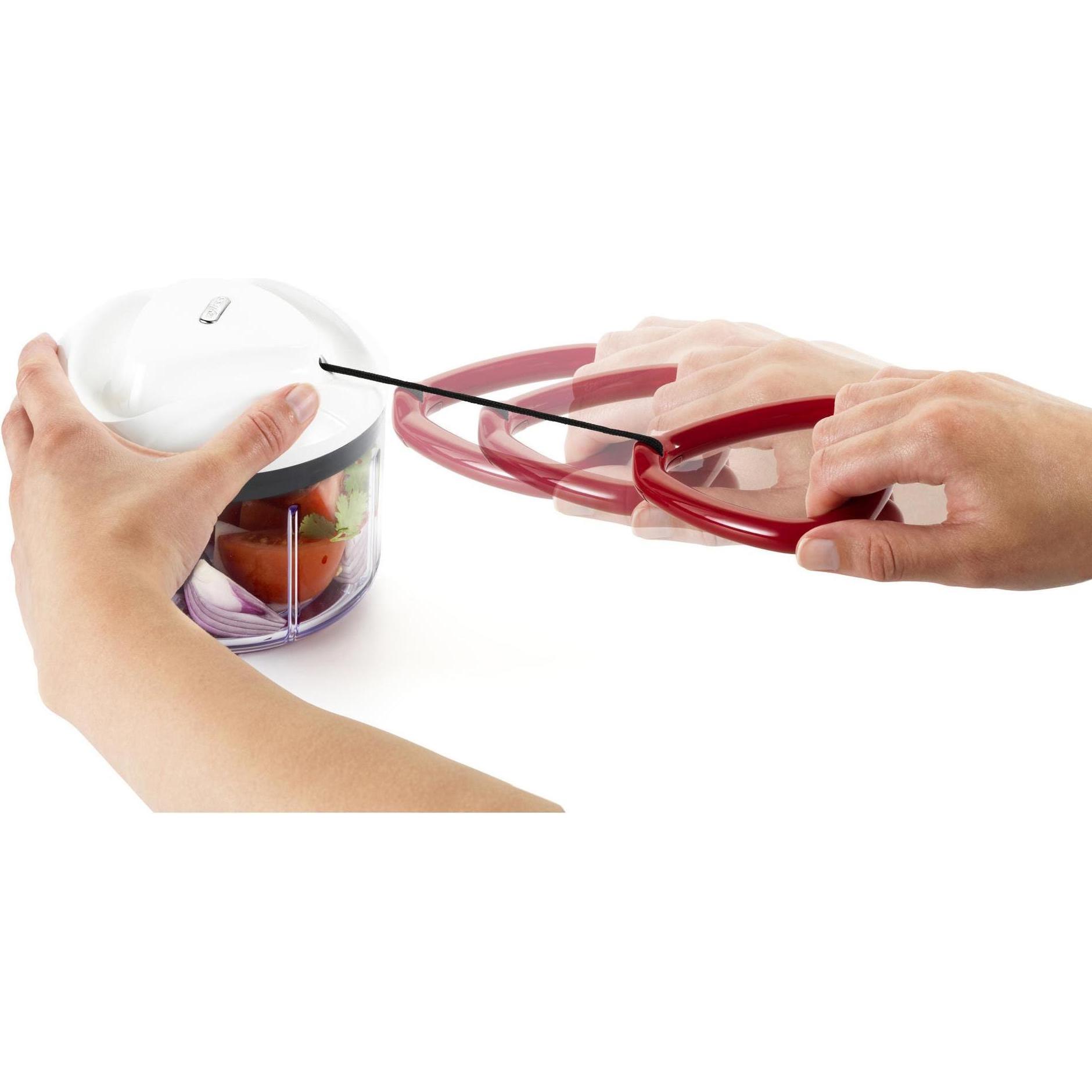 Thumbnail - Zyliss Easy Pull, Zerkleinerer, Rot, Transparent, Weiss