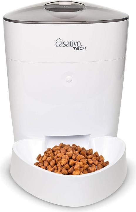 Image du produit Casativo Distributeur de nourriture intelligent pour chiens et chats avec WLAN et application, 4 l (4 l)