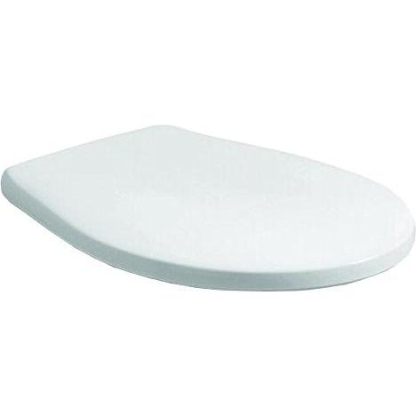 Geberit, WC Deckel, WC-Sitz RENOVA COMPACT abn mit Deckel Scharniere Edelstahl weiss