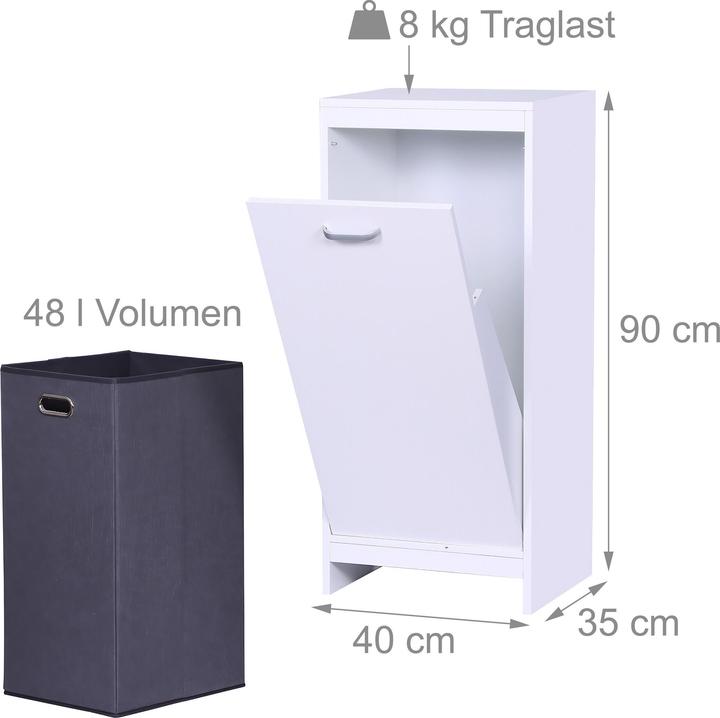 Produktbild Relaxdays Wäscheschrank mit 48 l Wäschesack (48 l)