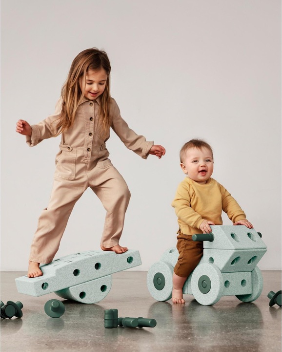 Image du produit Modu Dreamer-Set - Kit de construction XXL Jouet d'équilibre, toboggan, bascule