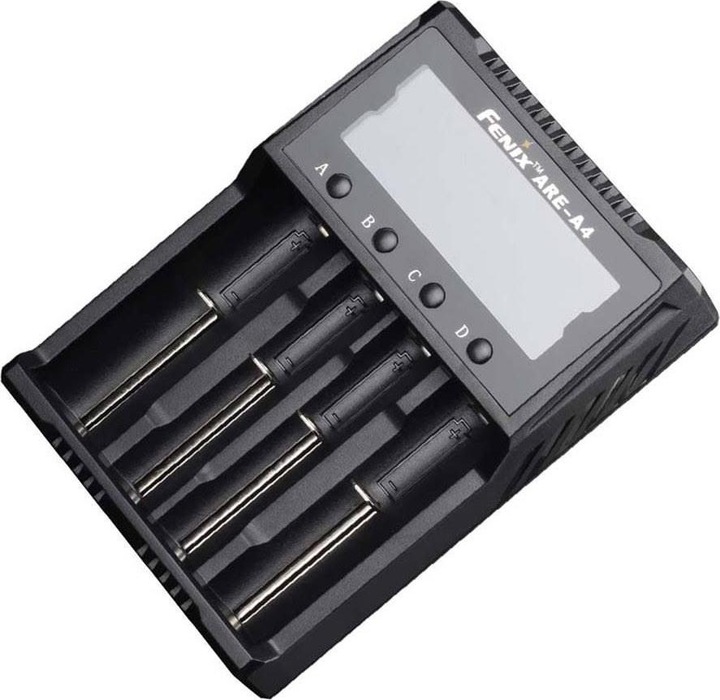 Produktbild Fenix Ladegerät ARE-A4 (1 Stk., 14500, 16340, 18650, 26650, AA, AAA, Ladegerät inkl. Akku)