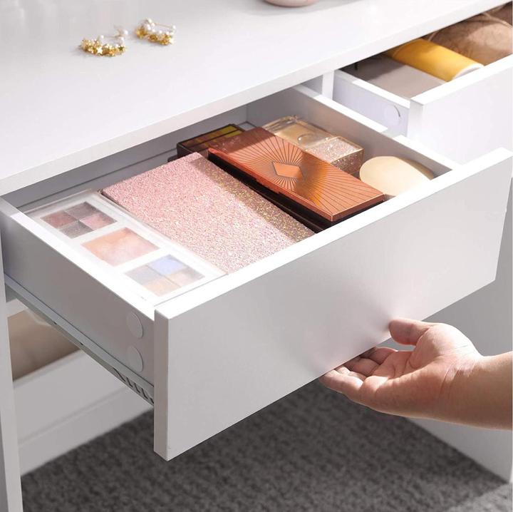 Immagine prodotto Vasagle Schminktisch 80 x 40 x 140 cm, Weiss (80 x 40 x 140 cm)