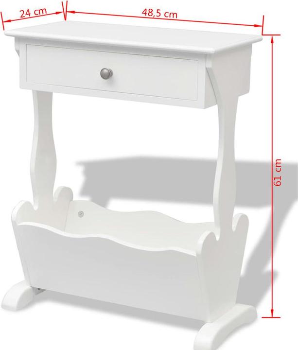 Actual product image vidaXL Magazine rack (48.5 x 24 x 61 cm)