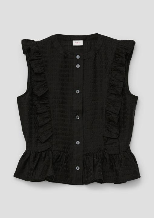 Actual product image S.Oliver Bluse Volantbluse aus Viskosemix (L)