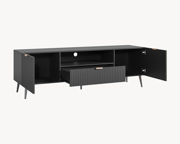Produktbild En.Casa Fernsehschrank Nand 160x40x51 cm Schwarz (160 x 40 x 51 cm)