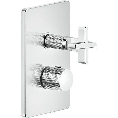Gessi, Badarmatur, Inciso Dusche Fertigmontageset, für UP-Thermostat mit Absperrventil, ein Ausgang für UPK 092