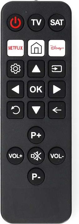 Actual product image Nedis Universal remote control - Pre-programmed - 2 devices - Disney + Button/Netflix Button - Infrared (Universal remote control, Infrared)