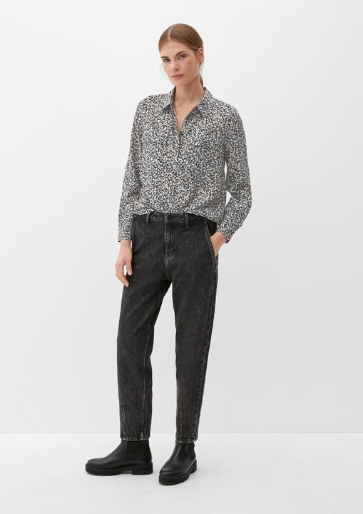 Produktbild s.Oliver Bluse Viskose-Bluse mit Alloverprint (46)