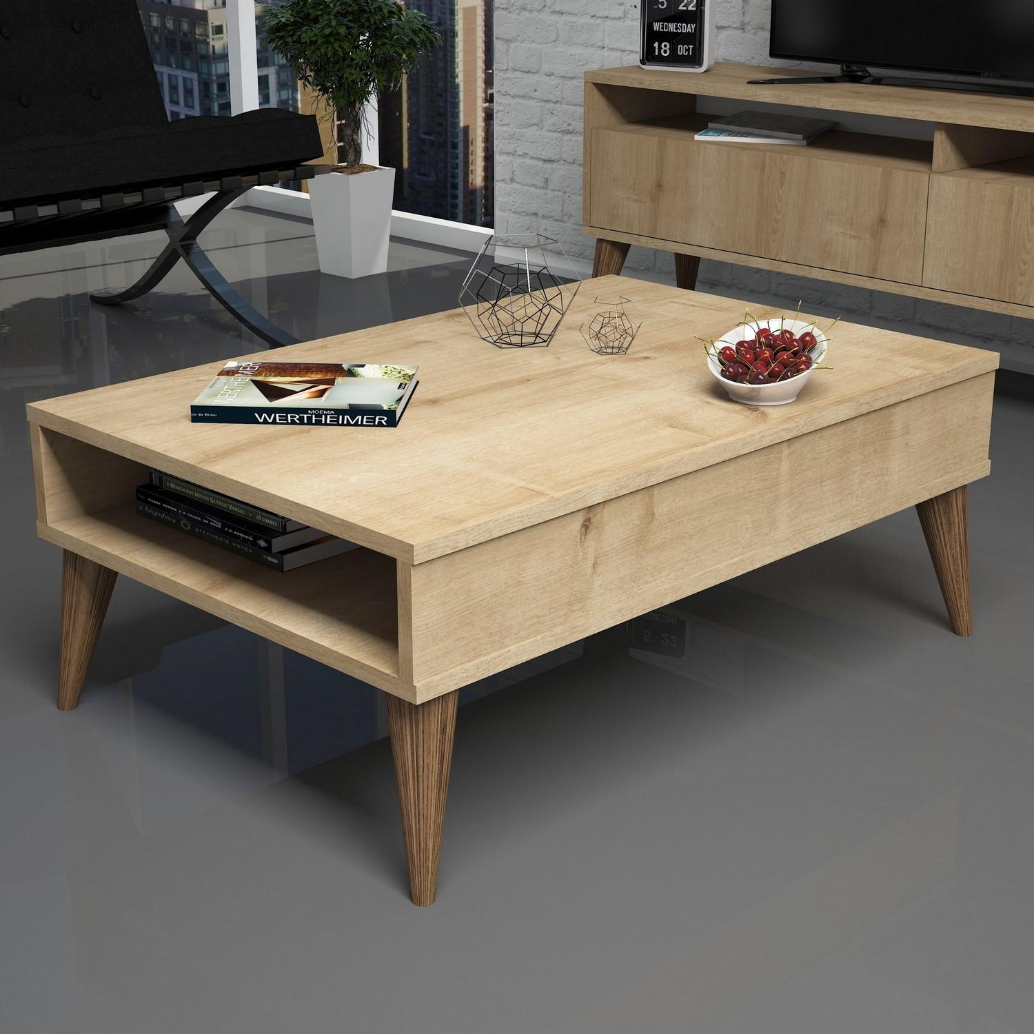 Hanah Home, Couchtisch + Beistelltisch, Harlow (90 x 34.5 x 60 cm)