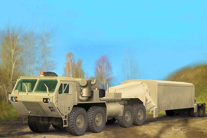 Actual product image Trumpeter M983 Tractor with AN/TPY-2 X Band Radar