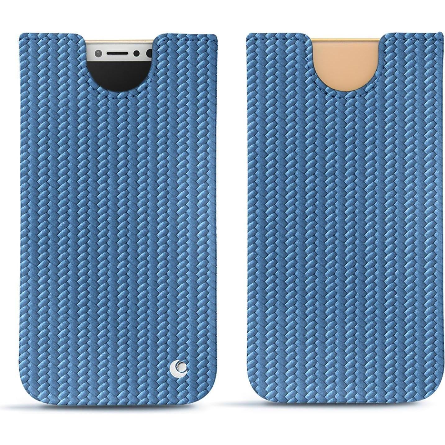 Noreve Lederschutzhülle (Apple iPhone XS), Smartphone Hülle, Blau