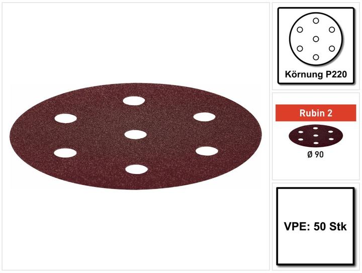 Actual product image Festool Grinding wheel STF D90/6 P220 RU2/50 (P220)