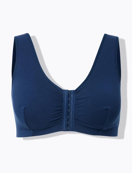 Actual product image Ulla Popken Front-fastened cotton bustier (Single pack, 85 D)