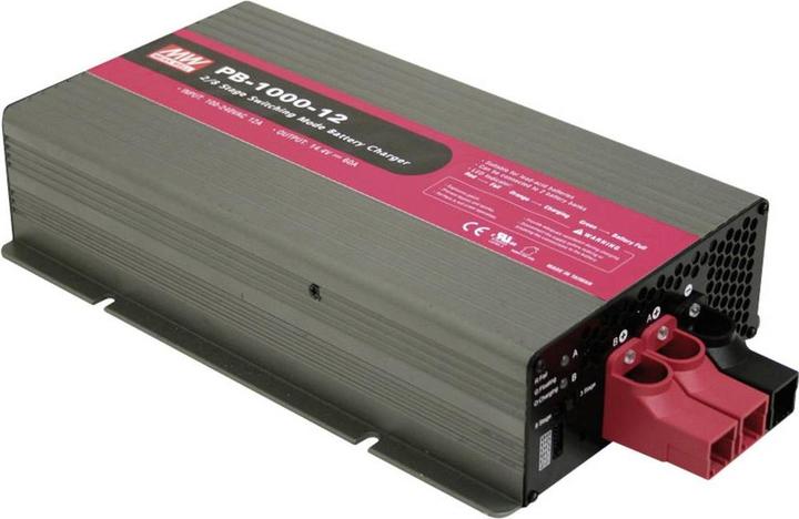 MeanWell Bleiakku-Ladegerät PB-Akkulader 14.4V 60A 12 V Ladestrom max. 60 A