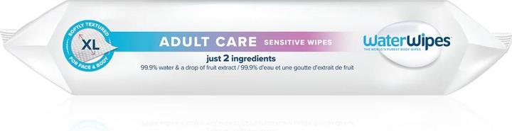 Actual product image WaterWipes Adult Care Sensitive Wipes chusteczki nawilżane wodne XL 30szt.