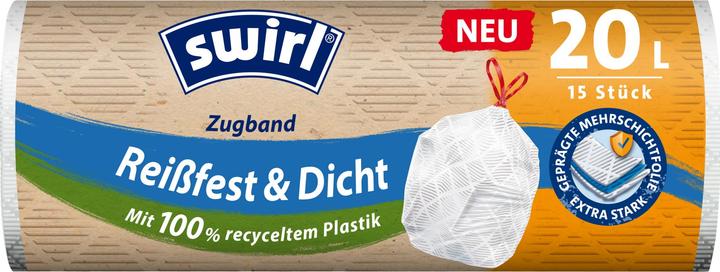 Produktbild Swirl SWI Müllbtl.20l m.Zugband 15st (15 x, 20 l)