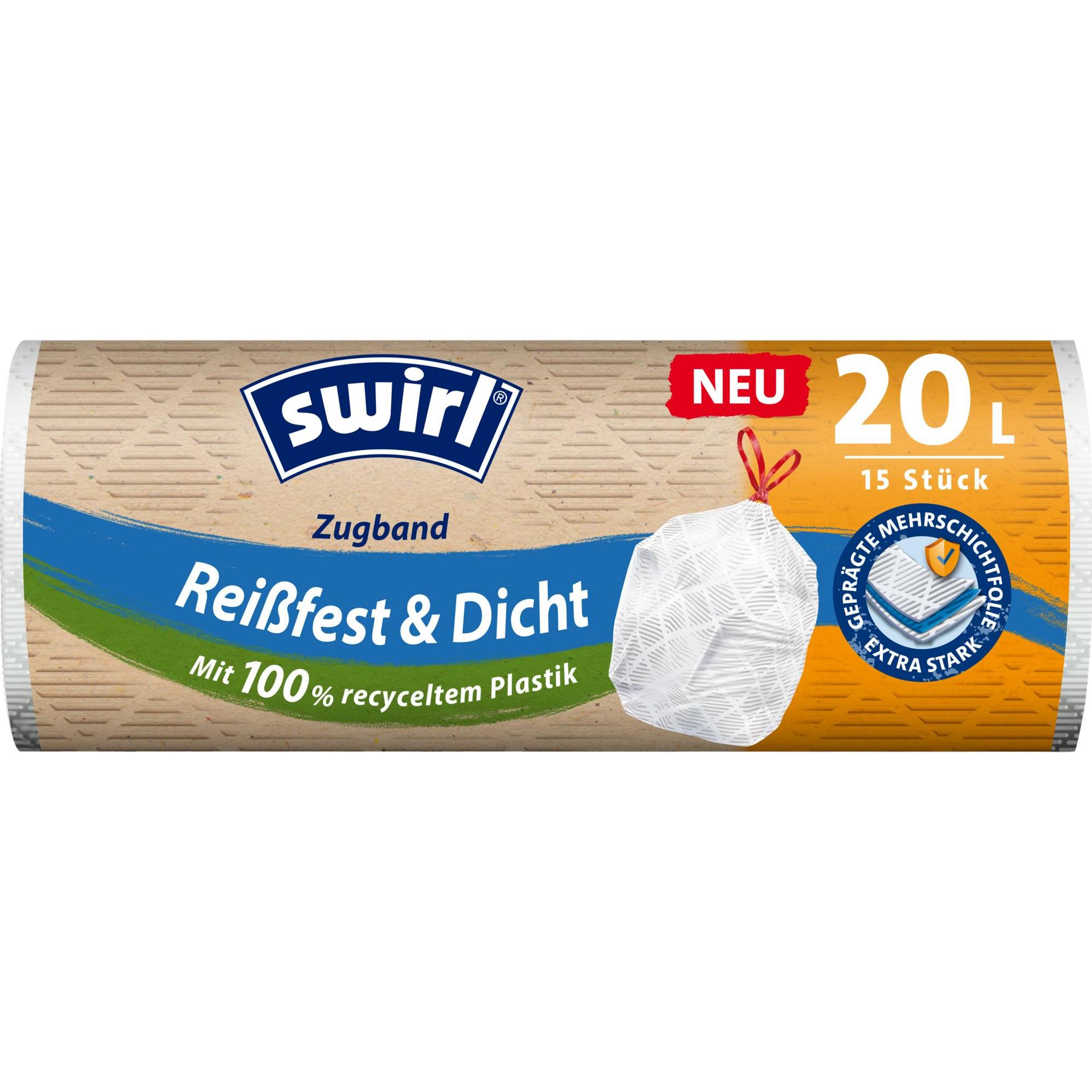 Swirl SWI Müllbtl.20l m.Zugband 15st (15 x, 20 l) (SWIRL)