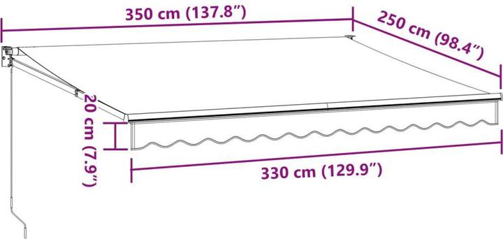 Image du produit vidaXL Ezra (2.50 m)