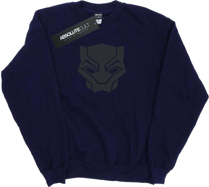 Actual product image Mens Black Panther Black On Black Cotton Sweatshirt (XXL)