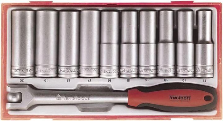 Teng Tools 122090103 Cap set deep 11 pieces 1/2 Tc tray (1/2")