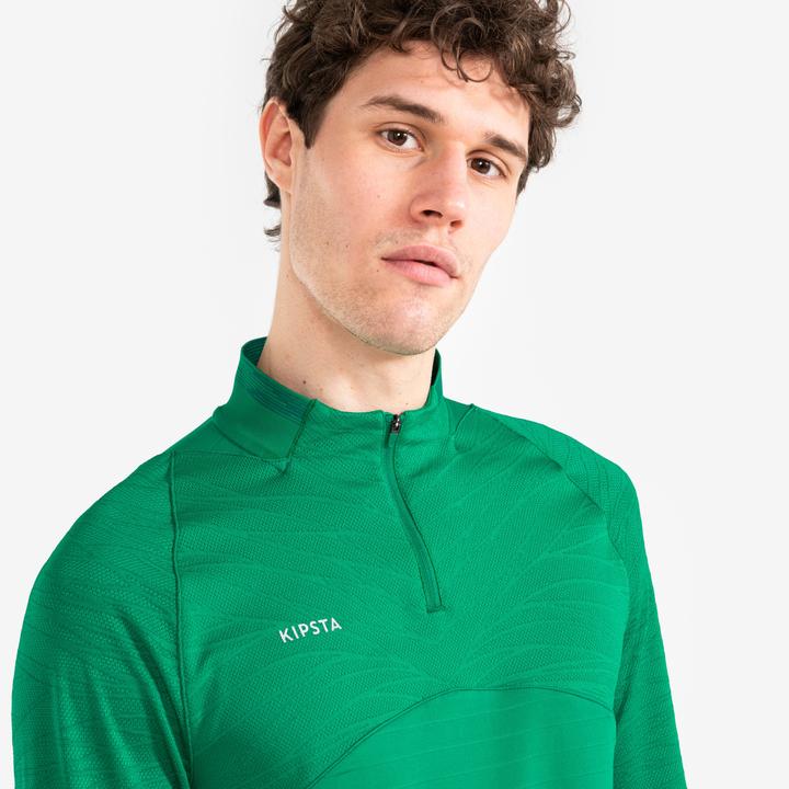 Immagine prodotto Kipsta Calcio da donna/uomo con 1/2 zip - verde CLR (L)