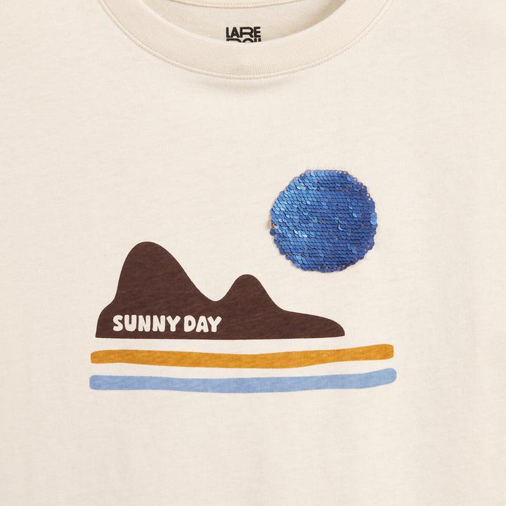 Actual product image La Redoute Collections Bedrucktes Langarmshirt mit Pailletten (128)