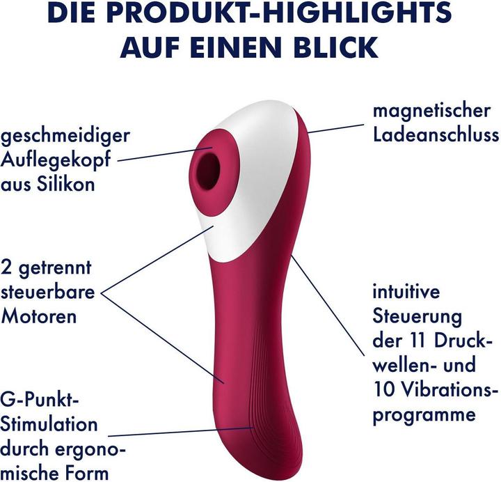 Actual product image Satisfyer Dual Crush - Insertable Double Air Pulse Vibrator