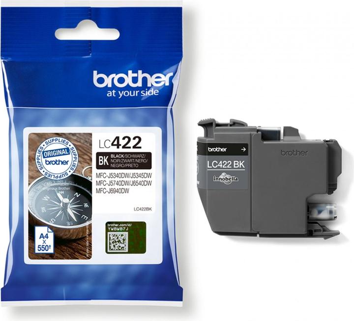 Productafbeelding Brother LC422BK Inktpatroon Voor BH19M/B Compatibel met MFC-J5340DW MFC-J5740DW MFC-J6540DW MFC-J6 (BK)