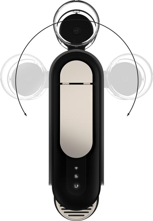 Actual product image De'Longhi Vertuo UP ENV200 Coffee machine with milk frother, grey-black (NESPRESSO Vertuo)