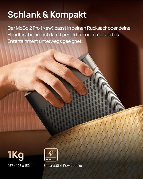 Actual product image XGIMI Mini-Projektor MoGo 2 Pro mit Google TV und Netflix (Full HD)