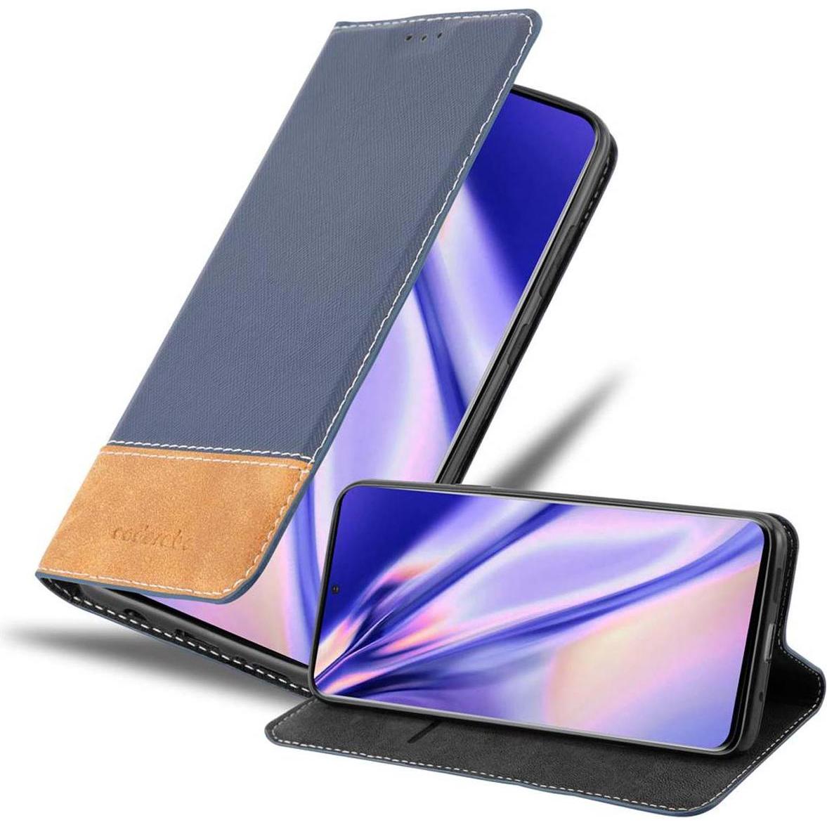 Cadorabo Book X-Wallet Cover (Samsung Galaxy S20+), Smartphone Hülle, Blau