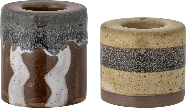 Immagine prodotto Bloomingville Candeliere Hanin, marrone, gres