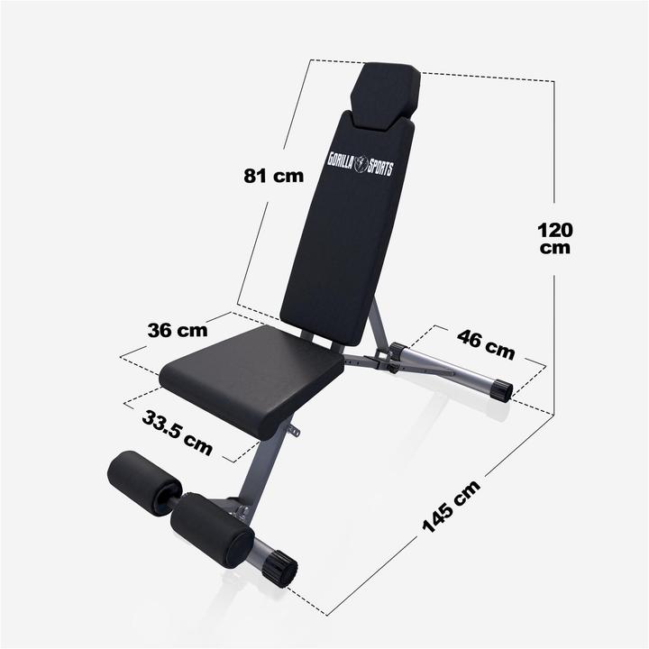 Image du produit Gorilla Sports Faltbare Hantelbank