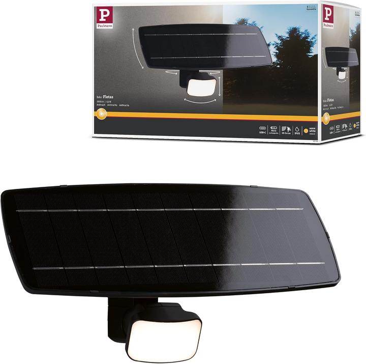 Image du produit Paulmann Solar Wandfluter Flotas (700 lm, IP65)
