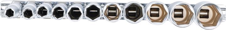 Produktbild BGS Steckschlüssel-Einsatz-Satz Sechskant, tief 10 mm (3/8") Zollgrössen 11-tlg. (11 mm)