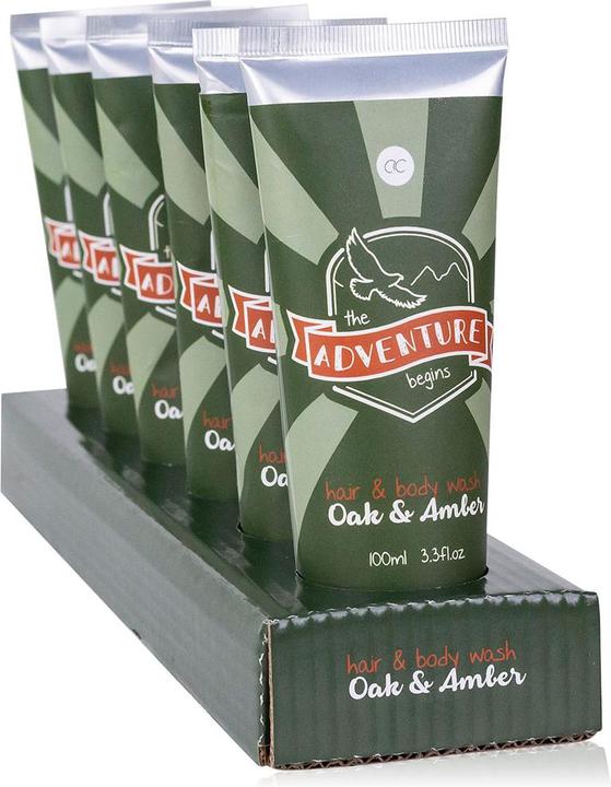 Immagine prodotto Accentra Lavaggio per capelli e corpo ADVENTURE COLLECTION in tubo, 100ml, fragranza: Oak & Amber, colore: (100 ml)