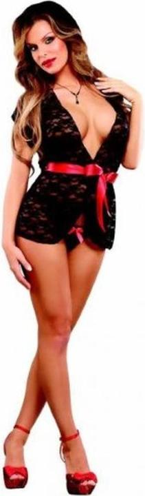 Produktbild Exposed Spitzenunterwäsche-Set Schwarz (L/XL) (L)