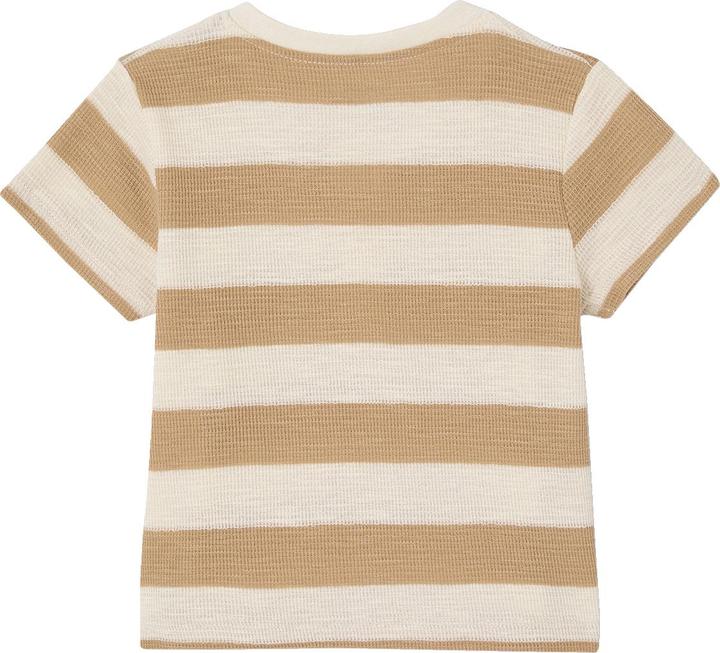 Actual product image Vertbaudet Bio-Kollektion: Gestreiftes Baby Shirt aus Waffelpikee (62)