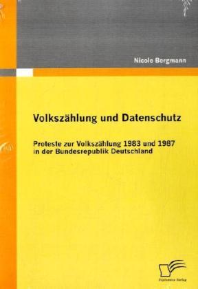 Produktbild Volkszählung und Datenschutz (Deutsch, Nicole Bergmann, 2009)